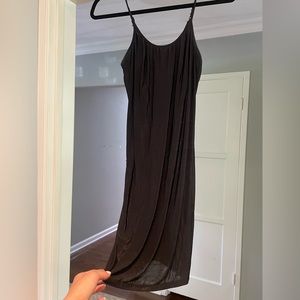 90s black slip dress!! 🖤